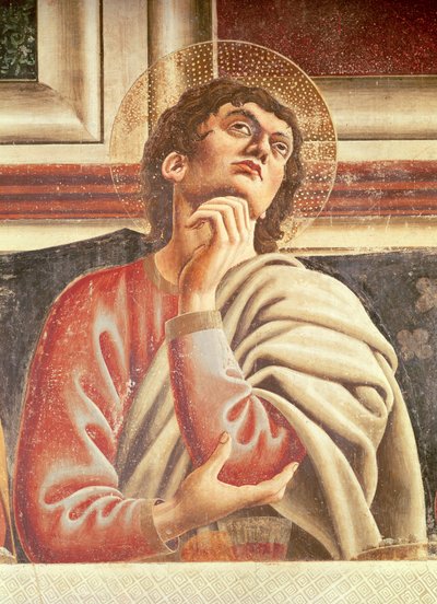 The Last Supper (detail of Saint Thomas) by Andrea del Castagno